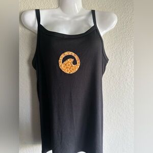 Hand sewn wave tank top